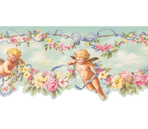 angel wallpaper border. Angels Cherubs Wallpaper