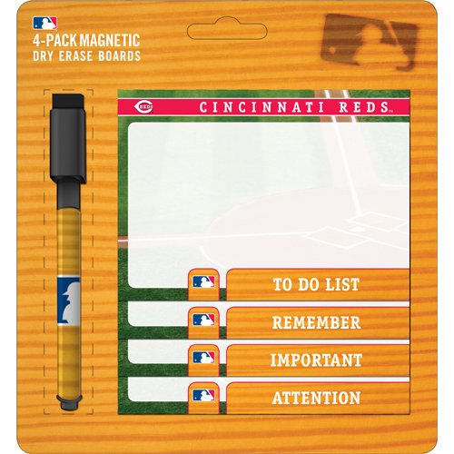 Turner Cincinnati Reds Magnetic To Do Notes, 4 Pack (8730170)
