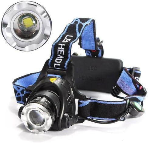 CREE XM-L T6 LED 18650 Zoomable Headlamp Headlight Night Torch Mining Light for Mining/Hunting/Camping/Hiking/Cycling(Outdoor Living)-Lightin