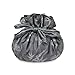 Drawstring Jewelry Pouch - Silk Jacquard (Gray)