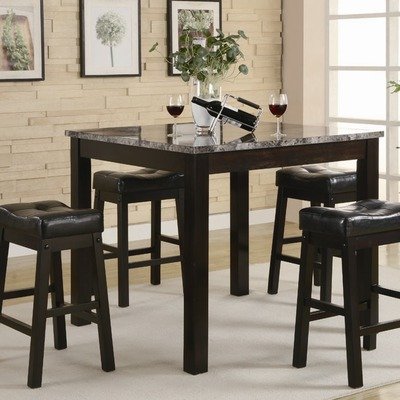 Coaster 5-Piece Dining Set Cappuccino Frame
