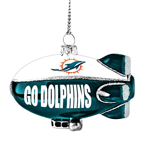 NFL Miami Dolphins Glitter Blimp Ornament