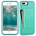 ZVE Case for Apple iPhone 8 Plus and iPhone 7 Plus, 5.5 inch, Slim Leather Wallet Case with Credit Card Holder Slot Pocket Protective Case Cover for Apple iPhone 7 Plus / 8 Plus - Mint Green