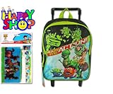 Disney Toy Story 11 Rolling Kid Backpack W/4pcs Stationary Set