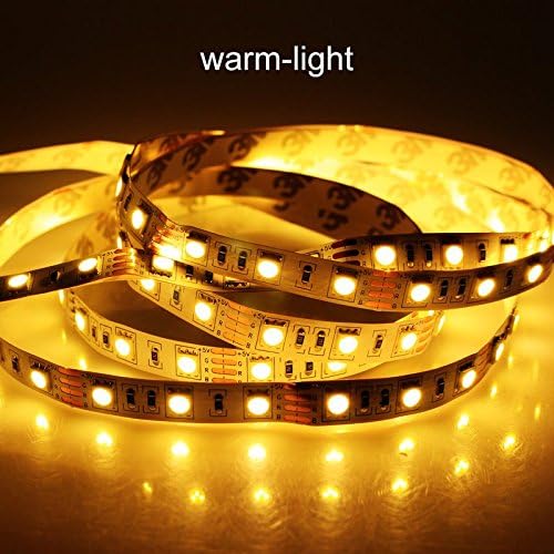 Zofei 1M/2M/3M/5M non-waterproof 60leds/m white PCB USB led Strip Light 5v 5050 SMD led Ribbon flexible tape neon TV Background lighting with usb cable port (1M, warm white)