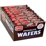 NECCO Necco Wafers, Chocolate Rolls, 2.02-Ounce Packages (Pack of 24)