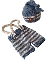 Jastore&reg; Baby Boy Photography Prop Costume Cute Stripe Newborn Cap Pants