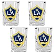 Los Angeles Galaxy MLS 4pc Square Shot Glass Set - Primary Team Logo by Great American Products