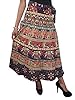 Boho Indi Wrapskirt Blue Animal Printed Hippie Boho Wrap Around Skirts