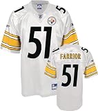 James Farrior Pittsburgh Steelers White NFL Replica Jersey