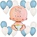 Boy Baby Balloon Kit (Blue and White)
