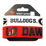 Georgia Bulldogs Rubber Wrist Band Set of 2 NCAA