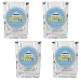 Denver Nuggets NBA 4pc Square Shot Glass Set by Great American Products