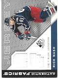 Rick Nash 2007-08 SP Game Used Authentic Fabrics Jersey Card #AFRN Columbus Blue Jackets