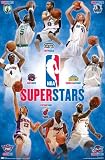 NBA Superstars 07 (Chris Bosh, Kevin Garnett, Tony Parker, Dirk Nowitzki, Carmelo Anthony, LeBron James, Dwyane Wade, Steve Nash) Sports Poster Print - 24