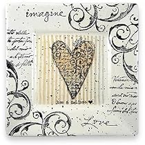 Imagine Love Personalized Ceramic Plate, 8" Square