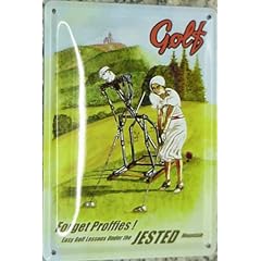 GOLF MASCHINE BLECHSCHILD MINI BLECHKARTE NEU VP554