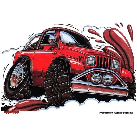 Jeep Wrangler Muddin' Sticker
