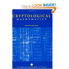 Cryptological Mathematics (Classroom Resource Materials)