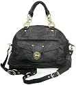 Ladies Black Leather Designer Chain Shoulder Handbag
