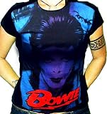 Mosquitohead Women's 'DAVID BOWIE- DIAMOND DOGS' REVERSE-BURN FRONT PRINT T-SHIRT
