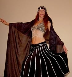 Black Silk Rectangular Veil