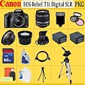 Canon EOS Rebel T1i SLR Digital Camera Kit with 18-55mm Is Lens + Huge Accessories Package Including Wide Angle Macro Lens + 2x Telephoto + 3 Pc Filter KIT + 8gb Sdhc Memory Card + 2x Extended Life Batteries + Carrying Case + Tripod & Much More !!