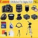 Canon EOS Rebel T1i SLR Digital Camera Kit with 18-55mm Is Lens + Huge Accessories Package Including Wide Angle Macro Lens + 2x Telephoto + 3 Pc Filter KIT + 8gb Sdhc Memory Card + 2x Extended Life Batteries + Carrying Case + Tripod & Much More !!