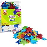 Creative Hands by Fibre-Craft Foam Glitter Stickers 2-1/4-Ounce, Stars