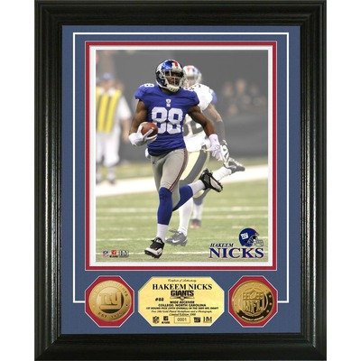 Highland Mint NFL New York Giants Hakeem Nicks 24KT Gold Coin Photomint