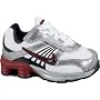Toddler's Nike Shox Turbo 8 (White-Black-Metallic/Silver-Varsity/Red)