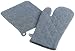 Kitchen & Housewares : DII Denim Blue Chambray Oven Mitt and Potholder Set