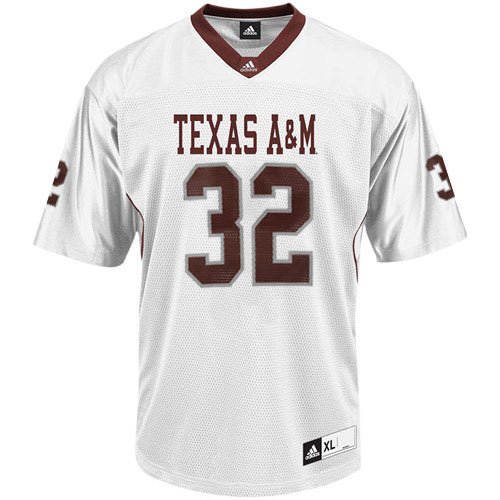 adidas Texas A&M Aggies #32 Youth Replica Football Jersey - White (14/16)