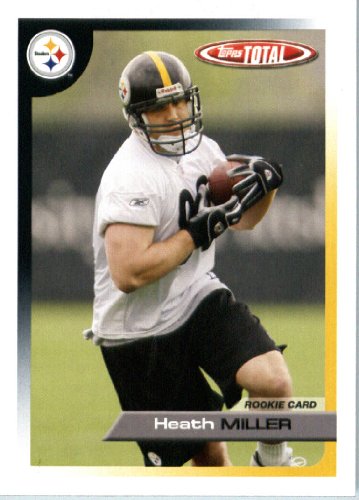 2005 Topps Total Football Card (In protective Screwdown Case) # 476 Heath Miller Rookie Card Pittsburgh Steelers