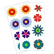 Dishwasher Safe Flower Stickers - 2 Sheets
