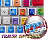 NEW SABRE TRAVEL NETWORK KEYBOARD STICKERS FOR DESKTOP, LAPTOP AND NOTEBOOK