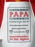 Schuerze mit Motiv aus 100 % Baumwolle