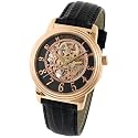Stuhrling Original Men's Classic 'Delphi' Rose Tone Skeleton Watch #107.334541