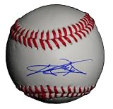 CJ Wilson Autographed ROLB Baseball, Los Angeles Angels of Anaheim, Texas Rangers, Proof Photo of C.J. Signing for Us.