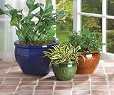 Jewel-Tone Flower Pot Trio