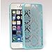 GreatShield TACT Series Design Pattern Rubber Coating Ultra Slim Fit Hard Case Cover for Apple iPhone 5 / 5S (Damask - Teal)