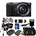 Sony Alpha NEX-6 Digital Camera Body & 16-50mm Lens (Black) + 3 Piece Filter Kit (UV-CPL-FLD) + 0.45X Wide Angle Lens + 2X Telephoto Lens + 3 Piece Filter Kit (UV-CPL-FLD) + 16GB Memory Card + Tripod + Carrying Case + More!