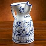 Blue Flor Ceramic Sangria Pitcher On line