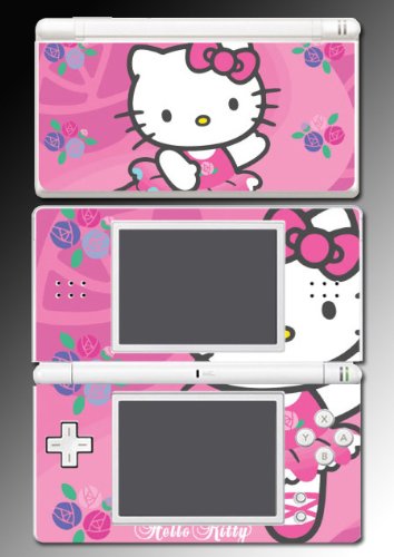 Hello Kitty Pink Cute Princess game Vinyl Decal Cover Skin Protector #7 for Nintendo DS Lite