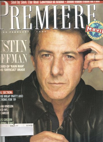 Premiere Magazine February 1989-Dustin Hoffman Cover and feature