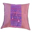 Handmade Deluxe Cushion Cover / Pillow Sham In Purple With Silky Purple Fusion Filigree Detail