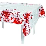 Halloween Party Zombie Blood Tablecover - 54in x 108in