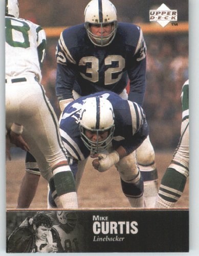 1997 Upper Deck Legends Football Card # 95 Mike Curtis - Baltimore Colts - NFL Trading Card in Screw Down Case