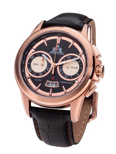 Rothenschild Luxor RS-0805-RS Chronograph for Him Rose Gold Case Rothenschild Luxor RS-0805-RS Chronograph for Him Rose Gold Case