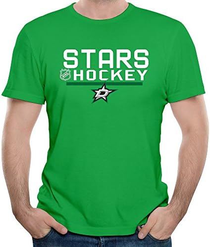Mens Dallas Stars Ice Hockey Locker Room Logo O Neck Short Sleeve T Shirt Tee